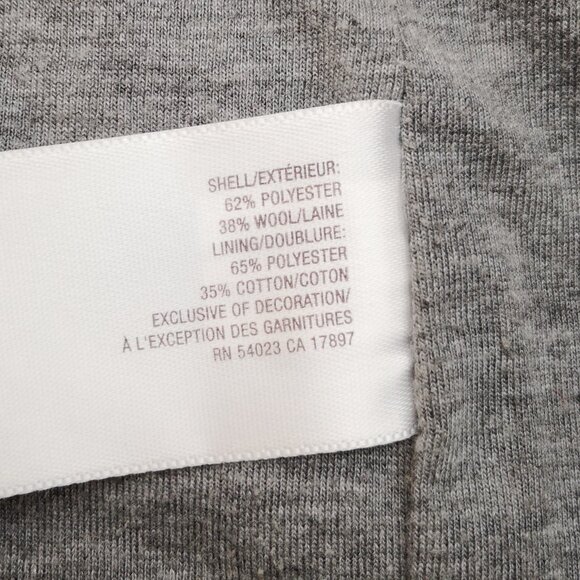 Old Navy Ladies Size Large Orange Lined Button Closure Wool Blend Coat - Picture 5 of 9